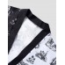 Mens Two Tone Tiger Print Hit Trim Front Open Kimonos Mens Two Tone Tiger Print Hit Trim Front Open Kimonos
