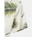 Mens Tropical Leaves Pattern Side Split Buttons Up Shirts Mens Tropical Leaves Pattern Side Split Buttons Up Shirts