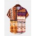 Mens Tribal Ornament Patchwork Print Short Sleeve All Matched Shirts Mens Tribal Ornament Patchwork Print Short Sleeve All Matched Shirts