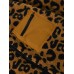 Men Leopard Fleece Patch Pocket Stand Collar Drawstring Hem Jackets Men Leopard Fleece Patch Pocket Stand Collar Drawstring Hem Jackets