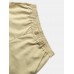Men Solid Color Utility Pocket Street Elastic Waist Casual Cargo Pants Men Solid Color Utility Pocket Street Elastic Waist Casual Cargo Pants