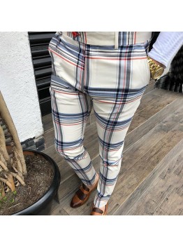 men's plaid casual pants HE1307-03-03