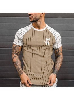 Men's short sleeve loose top T-shirt HE1616-03-02 