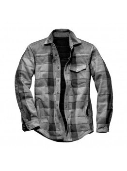 European and American men's casual plaid long-sleeved shirt jacket HF0110-03-01