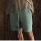 Casual cropped pants, breathable and loose fitting straight leg shorts HF2904-01-01