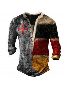 Printed Retro Trendy Long sleeved T-shirt 