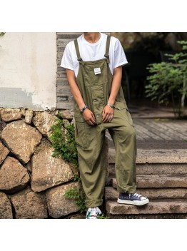 Men's suspender loose casual pants  HF0118-04-04