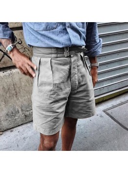 Retro and improved button down polo shorts