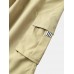 Men Solid Color Utility Pocket Street Elastic Waist Casual Cargo Pants Men Solid Color Utility Pocket Street Elastic Waist Casual Cargo Pants