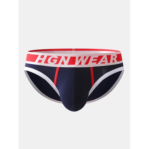 Mens Contrast Colors Underwear U Convex Pouch Breathable Briefs Mens Contrast Colors Underwear U Convex Pouch Breathable Briefs