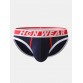 Mens Contrast Colors Underwear U Convex Pouch Breathable Briefs