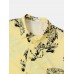 Mens Tiger Graphic Lapel Collar Short Sleeve Soft Comfy Shirts Mens Tiger Graphic Lapel Collar Short Sleeve Soft Comfy Shirts