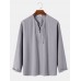 Mens Solid Color Bandage V Neck Cotton Long Sleeve T Shirts Mens Solid Color Bandage V Neck Cotton Long Sleeve T Shirts