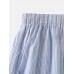 Mens 100 Cotton Colorful Striped Print Loose Fit Elastic Waist Breathable Home Boxers Mens 100 Cotton Colorful Striped Print Loose Fit Elastic Waist Breathable Home Boxers