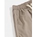 Men Solid Color Drawstring Elastic Waist Straight Wide Legged Casual Pants Men Solid Color Drawstring Elastic Waist Straight Wide Legged Casual Pants