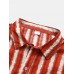 Mens Tie Dye Striped Print Button Up Short Sleeve Shirts Mens Tie Dye Striped Print Button Up Short Sleeve Shirts