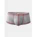 Mens Solid Color Underwear U Convex Ppouch Breathable Boxers Mens Solid Color Underwear U Convex Ppouch Breathable Boxers