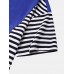 Mens Stripe Patchwork Flap Pocket Casual Short Sleeve T Shirts Mens Stripe Patchwork Flap Pocket Casual Short Sleeve T Shirts