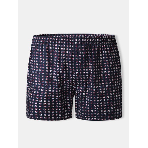 Mens 100 Cotton Allover Printing Breathable Loose Home Arrow Shorts Boxers Mens 100 Cotton Allover Printing Breathable Loose Home Arrow Shorts Boxers