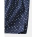 Mens 100 Cotton Polka Dot Print Thin Breathable Button Fly Home Elastic Waist Boxers Mens 100 Cotton Polka Dot Print Thin Breathable Button Fly Home Elastic Waist Boxers