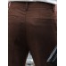 Men Solid Color Pleated Button Side Pockets Ankle Length Business Pants Men Solid Color Pleated Button Side Pockets Ankle Length Business Pants