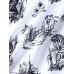 Mens Two Tone Tiger Print Hit Trim Front Open Kimonos Mens Two Tone Tiger Print Hit Trim Front Open Kimonos