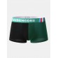 Mens Solid Color Patchwork Boxer Shorts Letter Print Waistband Cozy U Convex Underwear