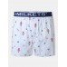 Mens 100 Cotton Allover Pringing Breathable Loose Home Lightweight Boxers Mens 100 Cotton Allover Pringing Breathable Loose Home Lightweight Boxers