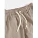 Men Solid Color Drawstring Elastic Waist Straight Wide Legged Casual Pants Men Solid Color Drawstring Elastic Waist Straight Wide Legged Casual Pants