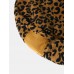 Men Leopard Fleece Patch Pocket Stand Collar Drawstring Hem Jackets Men Leopard Fleece Patch Pocket Stand Collar Drawstring Hem Jackets