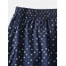 Mens 100 Cotton Polka Dot Print Thin Breathable Button Fly Home Elastic Waist Boxers Mens 100 Cotton Polka Dot Print Thin Breathable Button Fly Home Elastic Waist Boxers